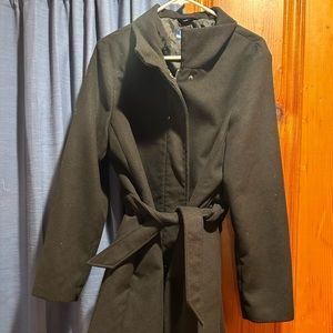 Maternity Pea Coat- black